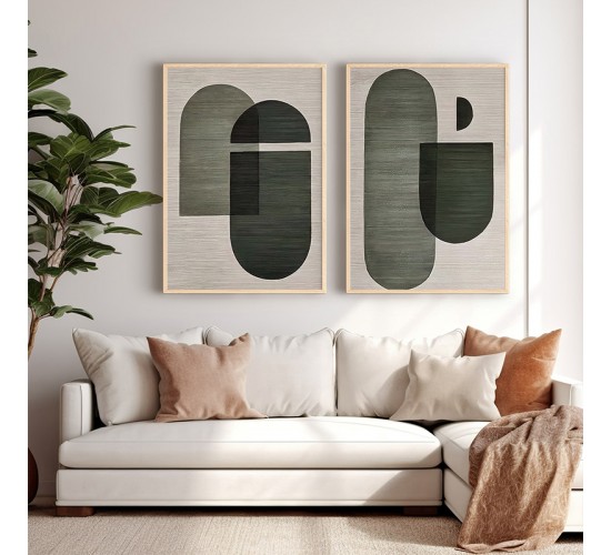 Πίνακας Edramy δίπτυχος με ψηφιακή εκτύπωση και πλαίσιο 33x1.5x48εκ Υλικό: SOLID WOOD - 3MM CARDBOARD 409-000168