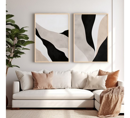 Πίνακας Manua δίπτυχος με ψηφιακή εκτύπωση και πλαίσιο 33x1.5x48εκ Υλικό: SOLID WOOD - 3MM CARDBOARD 409-000169