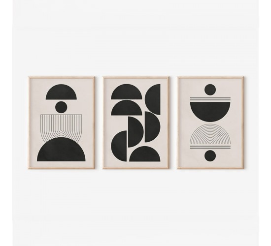 Πίνακας Sanxia τρίπτυχος με ψηφιακή εκτύπωση και πλαίσιο 33x1.5x48εκ Υλικό: SOLID WOOD - 3MM CARDBOARD 409-000204