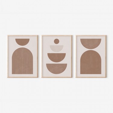 Πίνακας Loana τρίπτυχος με ψηφιακή εκτύπωση και πλαίσιο 33x1.5x48εκ Υλικό: SOLID WOOD - 3MM CARDBOARD 409-000208