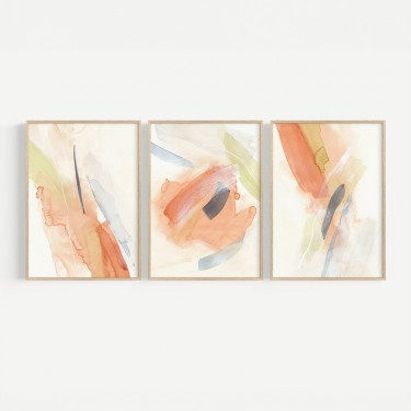 Πίνακας Coris τρίπτυχος με ψηφιακή εκτύπωση και πλαίσιο 33x1.5x48εκ Υλικό: SOLID WOOD - 3MM CARDBOARD 409-000263