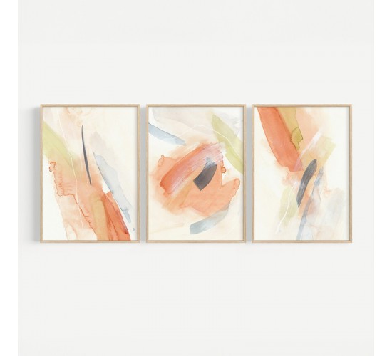 Πίνακας Coris τρίπτυχος με ψηφιακή εκτύπωση και πλαίσιο 33x1.5x48εκ Υλικό: SOLID WOOD - 3MM CARDBOARD 409-000263