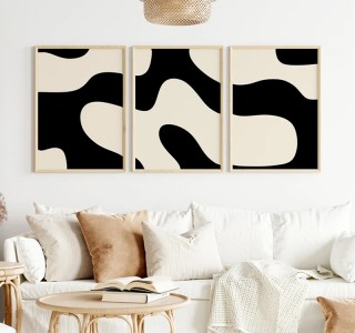 Πίνακας Krynn τρίπτυχος με ψηφιακή εκτύπωση και πλαίσιο 33x1.5x48εκ Υλικό: SOLID WOOD - 3MM CARDBOARD 409-000271