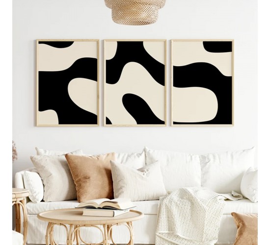 Πίνακας Krynn τρίπτυχος με ψηφιακή εκτύπωση και πλαίσιο 33x1.5x48εκ Υλικό: SOLID WOOD - 3MM CARDBOARD 409-000271