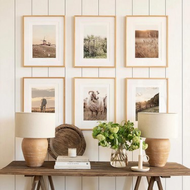 Πίνακας Kaelis εξάπτυχος με ψηφιακή εκτύπωση και πλαίσιο 33x1.5x48εκ Υλικό: SOLID WOOD - 3MM CARDBOARD 409-000283