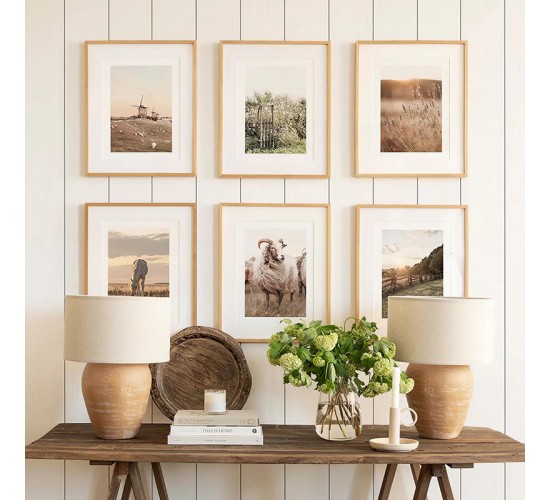 Πίνακας Kaelis εξάπτυχος με ψηφιακή εκτύπωση και πλαίσιο 33x1.5x48εκ Υλικό: SOLID WOOD - 3MM CARDBOARD 409-000283