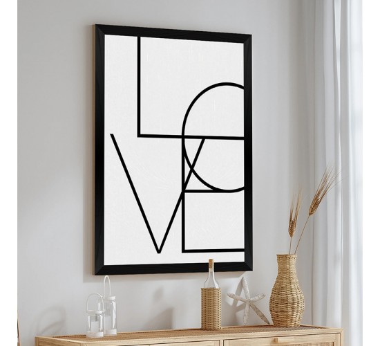 Πίνακας Amora με ψηφιακή εκτύπωση και πλαίσιο 33x1.5x48εκ Υλικό: PRINT - 3MM MDF 409-000294