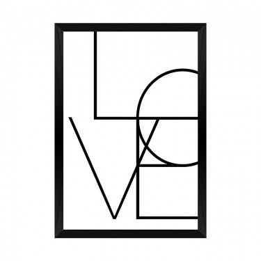 Πίνακας Amora με ψηφιακή εκτύπωση και πλαίσιο 33x1.5x48εκ Υλικό: PRINT - 3MM MDF 409-000294