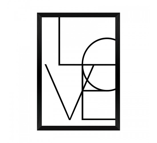 Πίνακας Amora με ψηφιακή εκτύπωση και πλαίσιο 33x1.5x48εκ Υλικό: PRINT - 3MM MDF 409-000294