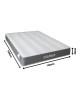 Στρώμα Dreamer pocket spring compressed διπλής όψης 20cm 140x190εκ Υλικό: POCKET SPRING MATTRESS  - FOAM 411-000004