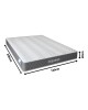 Στρώμα Dreamer pocket spring compressed διπλής όψης 20cm 150x200εκ Υλικό: POCKET SPRING MATTRESS  - FOAM 411-000005