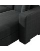 Γωνιακός καναπές-κρεβάτι αναστρέψιμος Dumma ύφασμα ανθρακί 226x148x86εκ Υλικό: FABRIC 418-000005