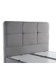 Κρεβάτι διπλό Punto με αποθηκευτικό χώρο γκρι βελούδο 160x200εκ 424-000006