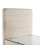 Κρεβάτι ημίδιπλο Linteda με αποθηκευτικό χώρο κρεμ βελούδο 120x200εκ 424-000007