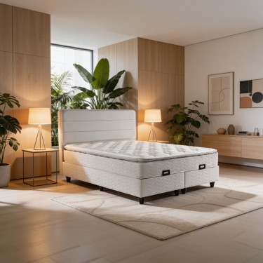 Κρεβάτι διπλό Linteda με αποθηκευτικό χώρο γκρι βελούδο 160x200εκ 424-000012