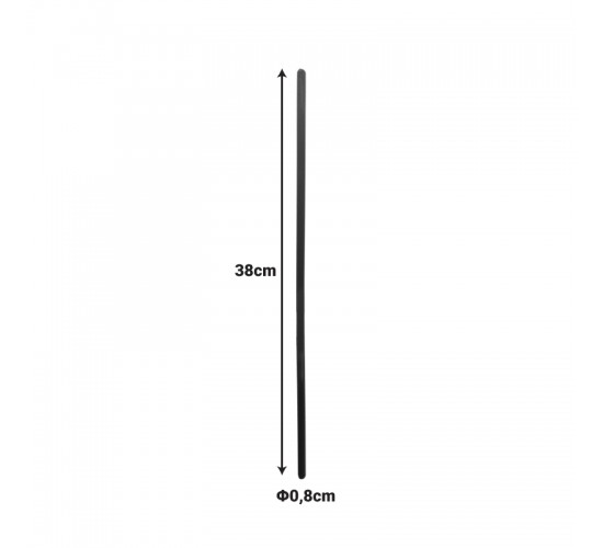 Βέργα για καρέκλα σκηνοθέτη pp μαύρο Φ0,8x38εκ Υλικό: PP 838-000001