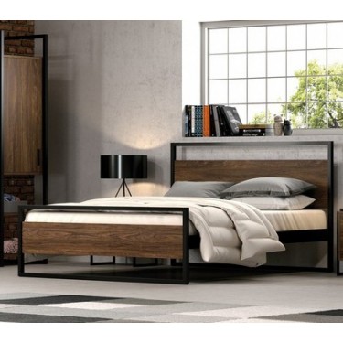 KPS/ ΛΩΡΑ ΚΡΕΒΑΤΙ ΞΥΛΙΝΟ-ΜΕΤΑΛΛΙΚΟ ΜΟΝΟ ΕΛΛΗΝΙΚΗΣ ΚΑΤΑΣΚΕΥΗΣ ΓΙΑ ΣΤΡΩΜΑ 90Χ200 ΕΚ 01.30.136 3104