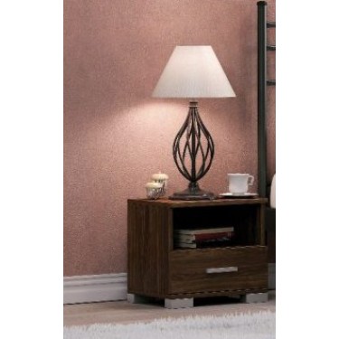 KPS/  ΚΟΜΟΔΙΝΟ ΜΕΛΑΜΙΝΙΚΟ ΜΕ 1 ΣΥΡΤΑΡΙ ΞΥΛΙΝΟ 45Χ33Χ41 ΕΚ 06.02.89 3366