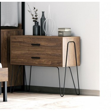 KPS/ K07 ΤΟΥΑΛΕΤΑ CHARMY ΜΕ 2 ΣΥΡΤΑΡΙΑ ΞΥΛΟ-ΜΕΤΑΛΛΟ ΜΑΥΡΟ/VINTAGE MARINE 90Χ46Χ76 ΕΚ 19.01.34 3466