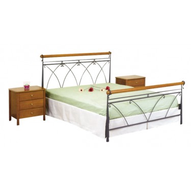 KPS/ ΑΝΑΤΟΛΗ ΚΡΕΒΑΤΙ ΞΥΛΟ-ΜΕΤΑΛΛΟ ΜΑΣΙΦ ΔΙΠΛΟ ΕΛΛΗΝΙΚΗΣ ΚΑΤΑΣΚΕΥΗΣ ΓΙΑ ΣΤΡΩΜΑ 150Χ200 ΕΚ 01.01.22-1 3906