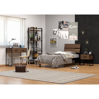 KPS/ΣΕΤ ΥΠΝΟΔΩΜΑΤΙΟΥ 5/ΤΕΜ INDUSTRIAL ΚΡΕΒΑΤΙ 90Χ200/190 ΠΛΗΡΗΣ ΜΕ ΣΤΡΩΜΑ ΚΑΙ ΚΟΜΟΔΙΝΟ,ΤΟΥΑΛΕΤΑ,ΒΙΒΛΙΟΘΗΚΗ 01.00.147 3931