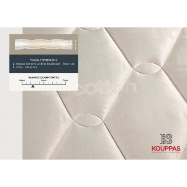 KPS ΑΝΩΣΤΡΩΜΑ LATEX 120X200X6ΕΚ BIOCOTTON 08.02.230 4988