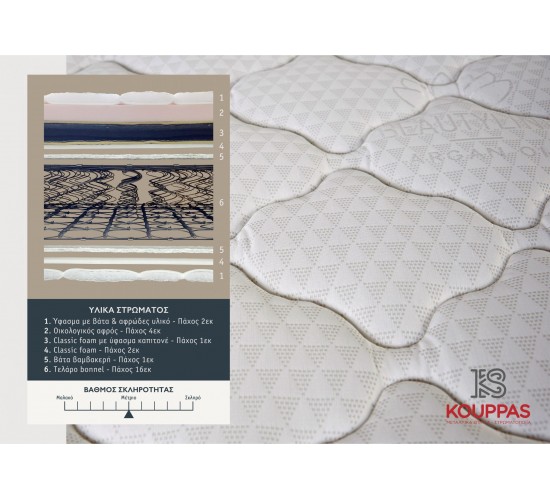 KPS ΣΤΡΩΜΑ ΜΕ ΑΝΩΣΤΡΩΜΑ SKY ORTHOPEDIC 100X200X30EK ARGANOIL 08.02.108 5185 KPS ΣΤΡΩΜΑ ΜΕ ΑΝΩΣΤΡΩΜΑ SKY ORTHOPEDIC 100X200X30EK ARGANOIL 08.02.108 5185