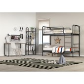 KPS / ΣΕΤ ΥΠΝΟΔΩΜΑΤΙΟΥ LINES ΜΕ ΚΟΥΚΕΤΑ ΜΕΤΑΛΛΙΚΗ, ΓΡΑΦΕΙΟ ΚΑΙ ΒΙΒΛΙΟΘΗΚΗ ΓΙΑ ΣΤΡΩΜΑΤΑ 90Χ190 ΕΚ. 7592