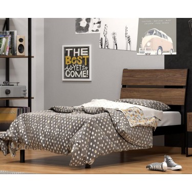 INDUSTRIAL ΚΡΕΒΑΤΙ ΞΥΛΟ-ΜΕΤΑΛΛΙΚΟ ΕΛΛΗΝΙΚΗΣ ΚΑΤΑΣΚΕΥΗΣ ΓΙΑ ΣΤΡΩΜΑ 090X200 ΕΚ. 7647