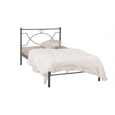 ANABEL ΚΡΕΒΑΤΙ ΜΕΤΑΛΛΙΚΟ ΑΝΘΡΑΚΙ ΔΙΠΛΟ ΕΛΛΗΝΙΚΗΣ ΚΑΤΑΣΚΕΥΗΣ ΓΙΑ ΣΤΡΩΜΑ 140Χ200 ΕΚ ΜΕ ΤΑΒΛΕΣ 01.07.14A 7673