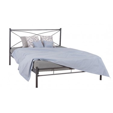 LUNA ΚΡΕΒΑΤΙ ΜΕΤΑΛΛΙΚΟ ΑΝΘΡΑΚΙ ΔΙΠΛΟ ΕΛΛΗΝΙΚΗΣ ΚΑΤΑΣΚΕΥΗΣ ΓΙΑ ΣΤΡΩΜΑ 140Χ190ΕΚ. ΜΕ ΤΑΒΛΕΣ 01.14.128B 7805