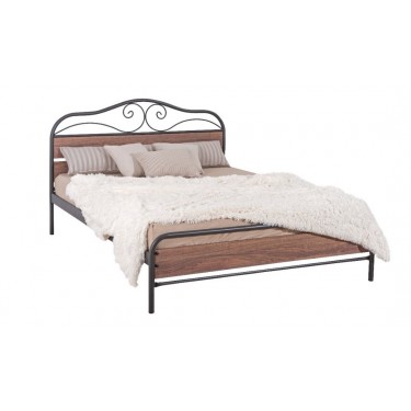 ΜΙΡΕΛΛΑ ΚΡΕΒΑΤΙ ΞΥΛΟ-ΜΕΤΑΛΛΟ ΜΑΥΡΟ/VINTAGE MARINE ΗΜΙΔΙΠΛΟ ΕΛΛΗΝΙΚΗΣ ΚΑΤΑΣΚΕΥΗΣ ΓΙΑ ΣΤΡΩΜΑ 120Χ200ΕΚ. ΜΕ ΤΑΒΛΕΣ 01.30.165A 7815