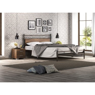 ΑΡΙΑΔΝΗ ΣΕΤ ΚΡΕΒΑΤΟΚΑΜΑΡΑ 3ΤΕΜ. ΞΥΛΟ-ΜΕΤΑΛΛΟ ΕΛΛΗΝΙΚΗΣ ΚΑΤΑΣΚΕΥΗΣ ΓΙΑ ΣΤΡΩΜΑ160Χ200ΕΚ. ΜΕ ΤΑΒΛΕΣ 01.00.140A 7870