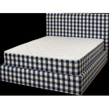 KPS/ ΝΤΥΜΕΝΟ ΚΡΕΒΑΤΙ ΜΕ ΜΠΛΕ ΚΑΡΟ BIOCOTTON ΥΦΑΣΜΑ ΧΩΡΙΣ ΑΠΟΘΗΚΕΥΤΙΚΟ ΧΩΡΟ 090X190 ΕΚ. 8153