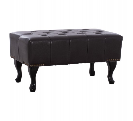 ΤΑΜΠΟΥΡΕ ΥΠΟΠΟΔΙΟ T.CHESTERFIELD EMMA HM226.01 PU 80x44x39Y εκ.ΣΚ.ΚΑΦΕ