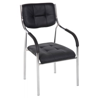 ΚΑΡΕΚΛΑ ΕΠΙΣΚΕΠΤΟΥ OBERON HM1018.01 ΜΑΥΡΟ PU 51x52x86Υ εκ.