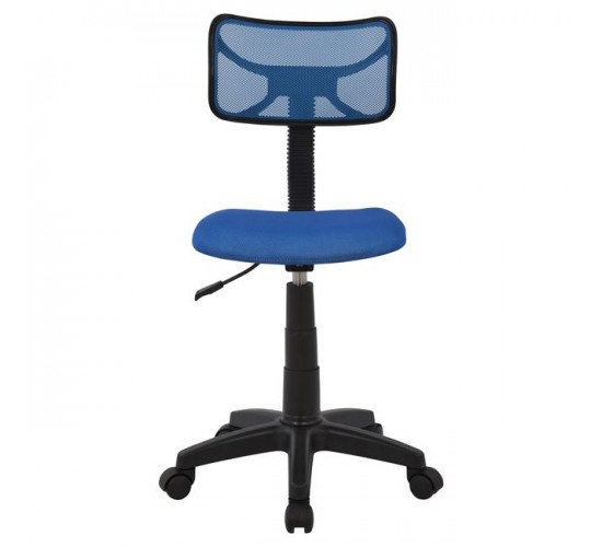 ΚΑΡΕΚΛΑ ΓΡΑΦΕΙΟΥ AKHILA HM1026.06 ΜΠΛΕ ΥΦΑΣΜΑ MESH 40,5x50,5x91,5 εκ.