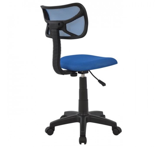ΚΑΡΕΚΛΑ ΓΡΑΦΕΙΟΥ AKHILA HM1026.06 ΜΠΛΕ ΥΦΑΣΜΑ MESH 40,5x50,5x91,5 εκ.