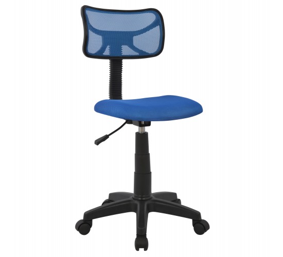 ΚΑΡΕΚΛΑ ΓΡΑΦΕΙΟΥ AKHILA HM1026.06 ΜΠΛΕ ΥΦΑΣΜΑ MESH 40,5x50,5x91,5 εκ.