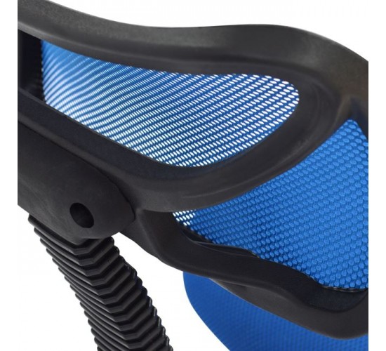 ΚΑΡΕΚΛΑ ΓΡΑΦΕΙΟΥ AKHILA HM1026.06 ΜΠΛΕ ΥΦΑΣΜΑ MESH 40,5x50,5x91,5 εκ.