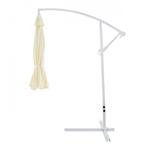 ΟΜΠΡΕΛΑ ΚΡΕΜΑΣΤΗ NOBLE Φ300x237cm. ΣΤΡΟΓΓΥΛΗ ΣΕ ΒΑΣΗ ΜΕ 4 ΠΟΔΙΑ HM6008