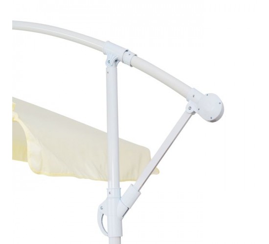 ΟΜΠΡΕΛΑ ΚΡΕΜΑΣΤΗ NOBLE Φ300x237cm. ΣΤΡΟΓΓΥΛΗ ΣΕ ΒΑΣΗ ΜΕ 4 ΠΟΔΙΑ HM6008