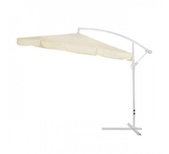 ΟΜΠΡΕΛΑ ΚΡΕΜΑΣΤΗ NOBLE Φ300x237cm. ΣΤΡΟΓΓΥΛΗ ΣΕ ΒΑΣΗ ΜΕ 4 ΠΟΔΙΑ HM6008