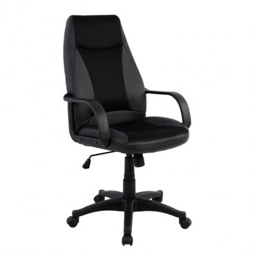 ΚΑΡΕΚΛΑ ΓΡΑΦΕΙΟΥ GAMING SIVIR HM1001.01 ΜΕ  ΜΑΥΡΟ PU 59x 60x115 εκ.