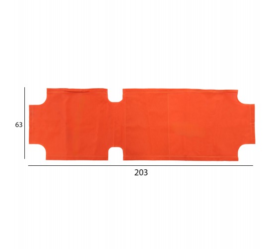 ΠΑΝΙ TEXTILENE 600gr/m2 2X1 ΑΝΤΑΛΛΑΚΤΙΚΟ ΞΑΠΛΩΣΤΡΑΣ HM5072.02 ΠΟΡΤΟΚΑΛΙ 202x63 εκ.