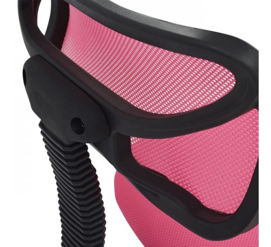 ΚΑΡΕΚΛΑ ΓΡΑΦΕΙΟΥ AKHILA HM1026.05 ΡΟΖ ΥΦΑΣΜΑ MESH 40,5x50,5x91,5 εκ.