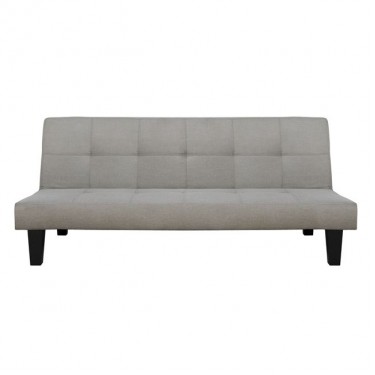 ΚΑΝΑΠΕΣ ΚΡΕΒΑΤΙ ODESSA HM3000.01 ΥΦΑΣΜΑ ΜΠΕΖ 179x80x79 εκ. 3θέσιος