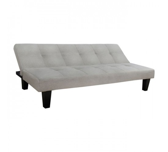 ΚΑΝΑΠΕΣ ΚΡΕΒΑΤΙ ODESSA HM3000.01 ΥΦΑΣΜΑ ΜΠΕΖ 179x80x79 εκ. 3θέσιος