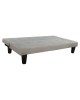 ΚΑΝΑΠΕΣ ΚΡΕΒΑΤΙ ODESSA HM3000.01 ΥΦΑΣΜΑ ΜΠΕΖ 179x80x79 εκ. 3θέσιος