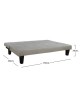 ΚΑΝΑΠΕΣ ΚΡΕΒΑΤΙ ODESSA HM3000.01 ΥΦΑΣΜΑ ΜΠΕΖ 179x80x79 εκ. 3θέσιος